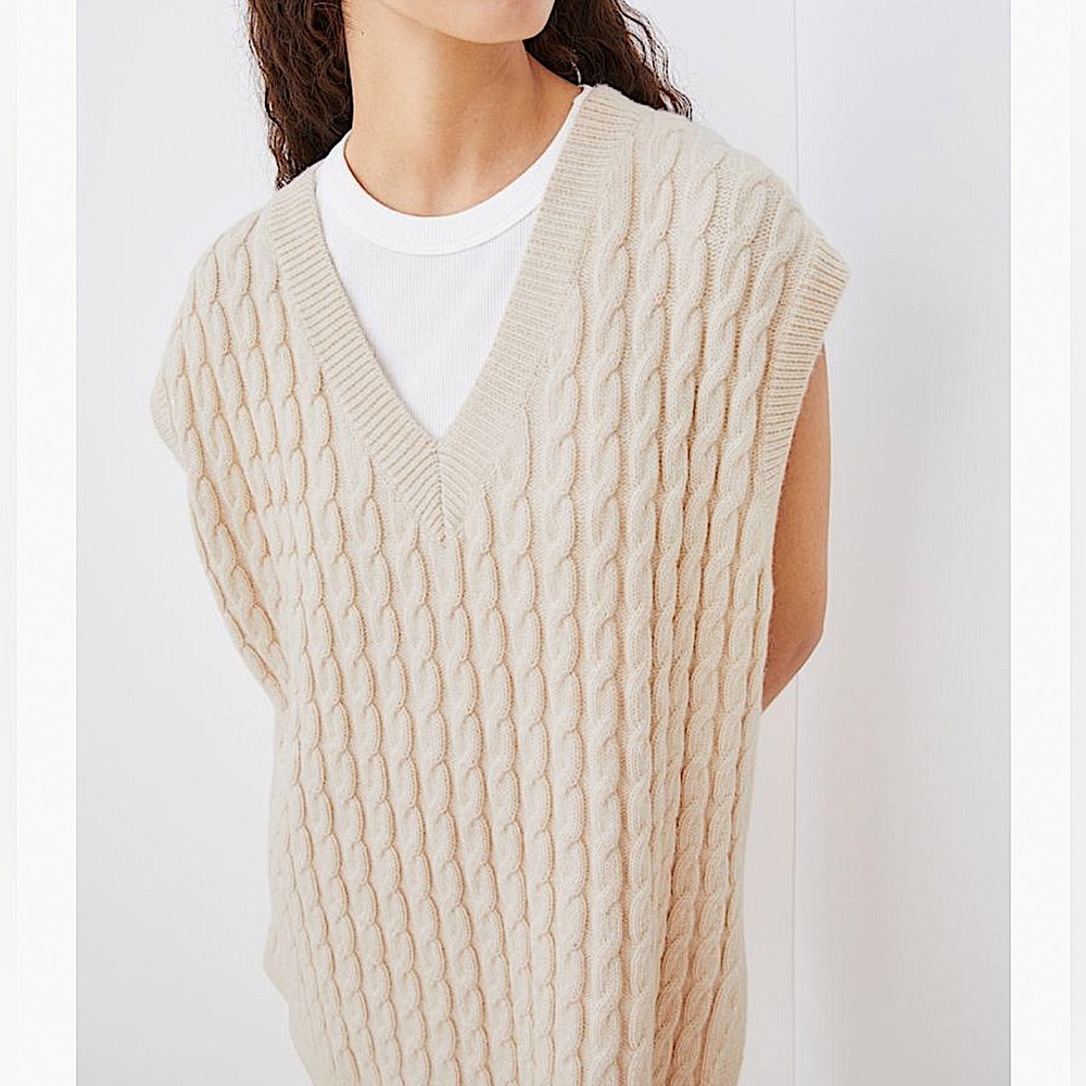 H&M Cable-Knit Sweater Vest